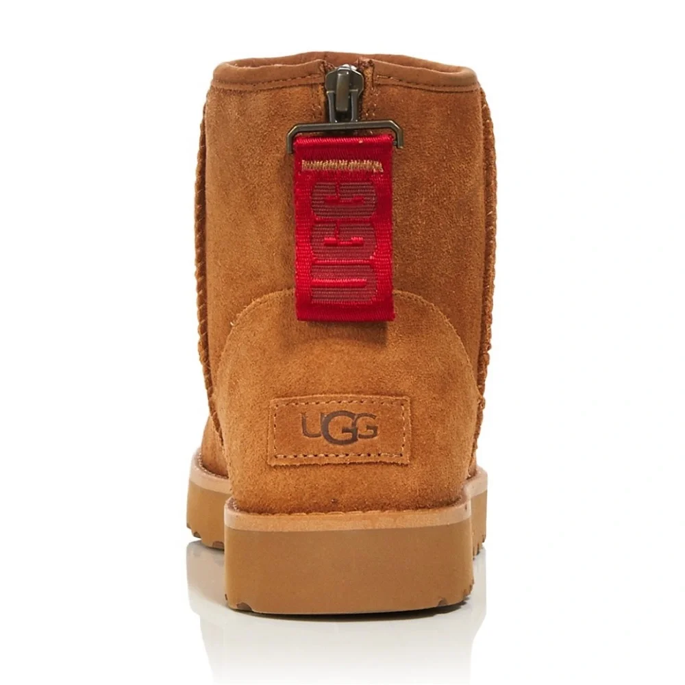 NEW UGG Women’s 1122671 Classic Logo Zip Mini Boots